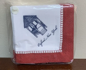 Oxford New York Garden Gazebo Cocktail Beverage Napkins - 20 Count - Picture 1 of 2
