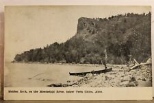 Minnesota MN Twin Cities Mississippi River Maiden Rock Postcard Old Vintage Card