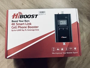 HiBoost F10G-5S-IOT 4k Smart Link Cell Phone Signal Booster System With Antenna - Picture 1 of 2
