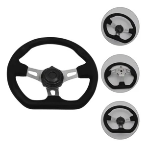 Black Steering Wheel Modified Steering Wheel Racing Supplies - Picture 1 of 12