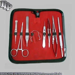 8 PC O.R GRADE BASIC EYE VETERINARY MICRO SURGICAL OPHTHALMIC INSTRUMENTS KIT #1 - Picture 1 of 2