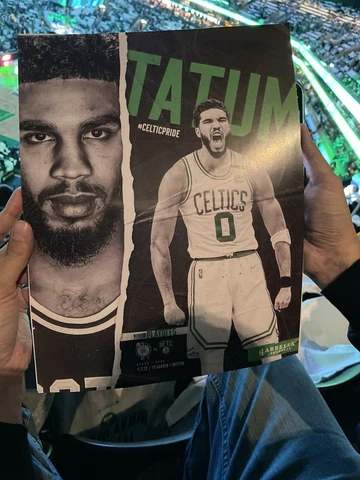 Boston Celtics Tatum Gameday Poster 11”x14” Playoff Game 4/17/22 Buzzer BEATER Cover
