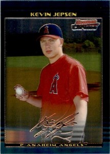 2002 BOWMAN CHROME DRAFT PICKS - RC #BDP13 KEVIN JEPSEN ANAHEIM ANGELS