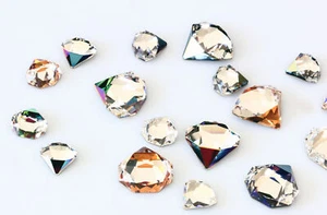 Superior PRIMERO 4928 Tilted Chaton Strass Steine * viel Größen & Farben - Picture 1 of 7