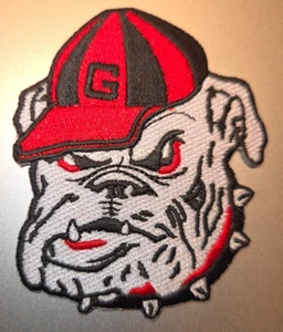 GEORGIA BULLDOGS IRON ON PATCH 2.5" X 3"  FAST FREE SHIPPING W/ TRACKING - Picture 1 of 1