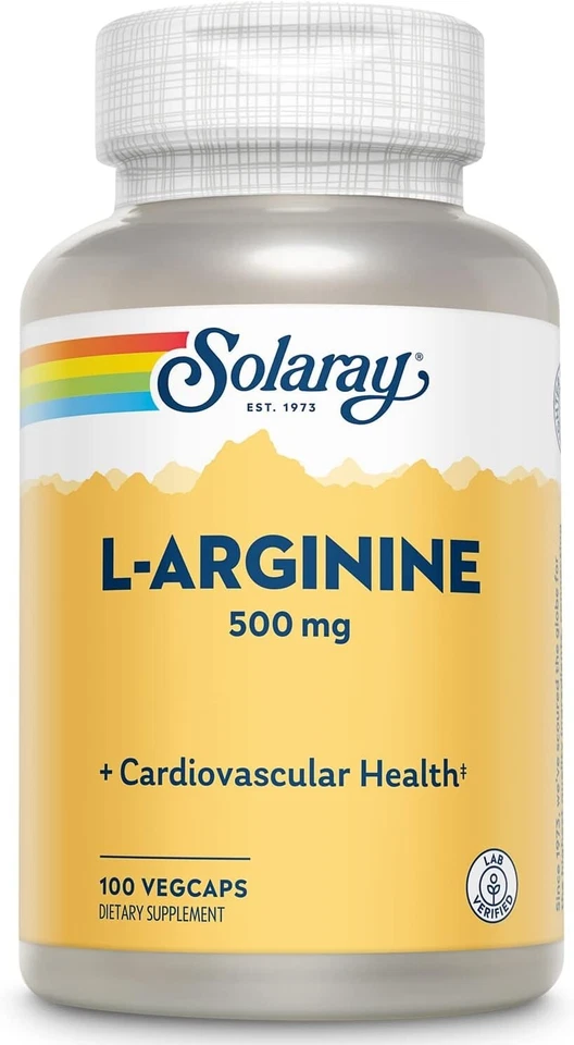 Solaray L-Arginine 500 mg 100 Caps - Image 1 of 1