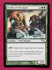 Magic The Gathering MIRRODIN TROLLS OF TEL-JILAD single green card MTG