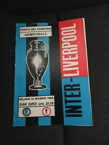 Inter Milan v Liverpool 1965 European Cup official programme *rare - Picture 1 of 3
