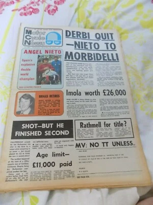  Motor Cycle news/Roto-Gannet/Ariel-3/Hillcliming/Angel Nieto/Trials/MX/ - Image 1 of 4