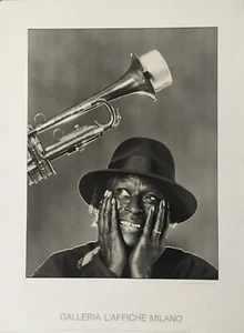PÓSTER MILES DAVIS - GALLERIA L'AFFICHE MILANO FOTO 1982 PÓSTER 1993 PINO - Imagen 1 de 1