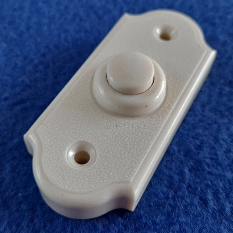 ART DECO NOS AGRO VINTAGE CREAM BAKELITE ELECTRIC DOOR  BELL PUSH PRESS BUTTON Cover
