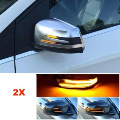 Coppia Specchietti Frecce Laterali per Mercedes Benz W212 W176 W246 W204 - Immagine 1 di 4