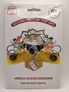 Second Nature of England Pop Up 3D Greeting Card It's Birthday Time Smile Camera - Picture 1 of 3
