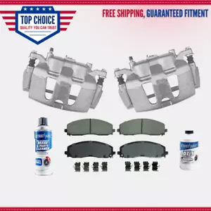 Front Brake Calipers Brake Pads for 2013-2020 Dodge Grand Caravan Town & Country - Picture 1 of 4