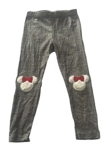 Disney Minnie Age 5 Leggings Pull On Pants Poly Spandex Knee Pads  Girls #K8 - Picture 1 of 3