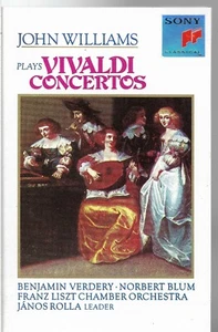 Plays Vivaldi Concertos * by John Williams (Cassette, 1991, Sony Classical) - Picture 1 of 2