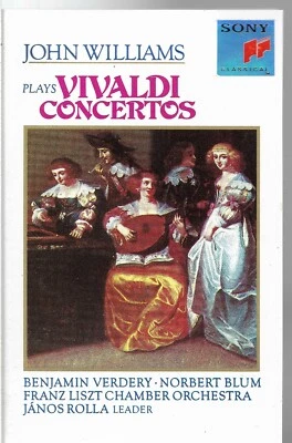 Plays Vivaldi Concertos * by John Williams (Cassette, 1991, Sony Classical) - Image 1 of 2