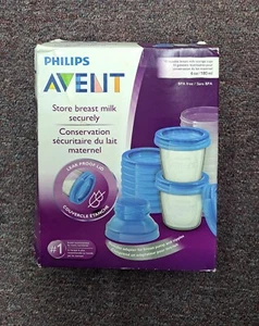PHILIPS AVENT Breast Milk Storage Cups (10x6oz), SCF618/10 - Picture 1 of 2