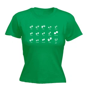 Footprints - Womens T Shirt Funny T-Shirt Novelty gift tshirt - Picture 1 of 8