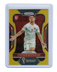 Stephen Eustaquio 2022 Panini World Cup Prizm #53 RC Gold Refractor /10 Canada - Picture 1 of 2