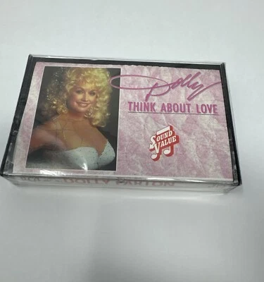 DOLLY PARTON THINK ABOUT LOVE NEW Sealed Country Cassette Tape RCA BMG Camelot - Image 1 of 3