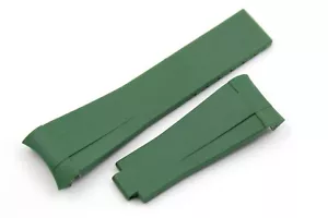 Cinturino Silicone Verde 20/16mm Accessori Watch Lusso Regolabile Sportivo New - Imagen 1 de 6