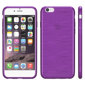 für Apple iPhone 6 Hülle iphone 6s Silikonhülle Case Handyhülle Metallic Lila - Bild 1 von 1