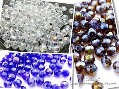 Fire Polished Electroplate Faceted Round Bead 6mm - Pack of 25 - Image 1 of 4