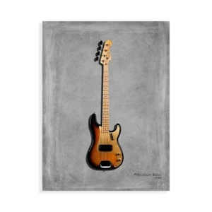 Stampa su Tela su Carta Poster o Quadro Rogan Mark Fender Precision Bass 58 - Picture 1 of 2