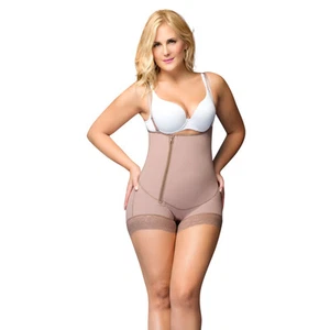 Fajas D'Prada 11068 Ropa con Forma Colombiana Post Cesarea Sin Tirantes con Cremallera Lateral - Imagen 1 de 3