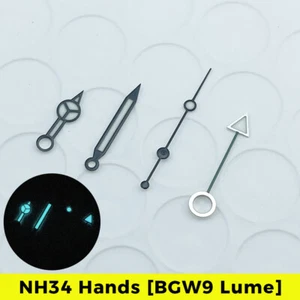 NH34A GMT Black Watch: BGW9 Lume Blue Benz Hands 24-Hour Ssk Skx MOD - Picture 1 of 12