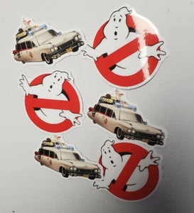 Vintage Ghostbusters stickers 6 pack lot ECTO-1 - Picture 1 of 12