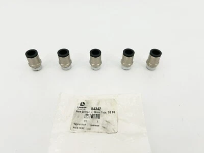 Лот из 5 новых штекерных разъемов Lawson 54342, трубка 12 мм, 3/8 BS - Изображение 1 из 4