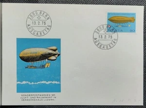 (SWI-213) SUIZA 1975 FDC globo volado 3000 Berna día de salida pmk - Imagen 1 de 1