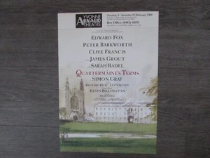 Edward Fox in Quartermaine's Terms Original 1993 Yvonne Arnaud Theatre Poster - Picture 1 of 5