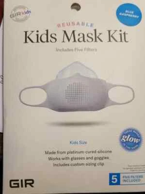 Kit de Máscara de Silicona Azul Frambuesa Reutilizable No Clasificado Niños Máscara de Seguridad Multiusos Foto 1 de 2