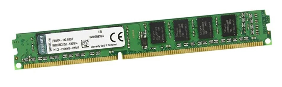 Memoria RAM KINGSTON KVR13N9S8/4 DIMM DDR3 4Gb DDR3-1333 PC3-10600U Single rank - Image 1 of 1