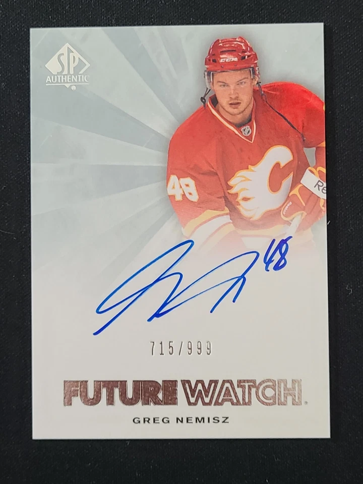 2011-12 SP Authentic Future Watch Auto #244 Greg Nemisz Calgary Flames 715/999 - Image 1 of 1