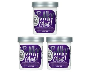 PUNKY COLOR Semipermanente Condizionamento Color Plum 3,5 oz 3 Bottiglie Combo - Foto 1 di 1