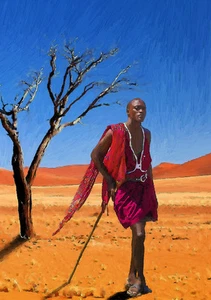 COOL ART - OUT OF AFRICA lll - HAND FINISHED, LIMITED EDITION (25) - Picture 1 of 1