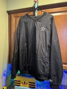 Vintage Dallas Cowboys Jacket Mens XL Windbreaker Pullover NFL Reebok Pro Line - Picture 1 of 10