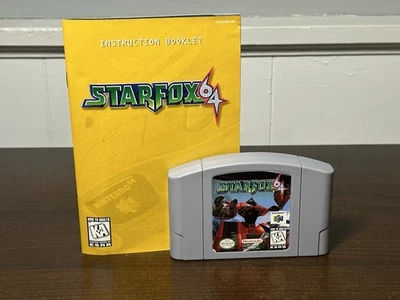 Star Fox 64 N64 - Nintendo 64 (1997) Game Cartridge & Manual - Image 1 of 4