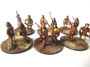 A40 ROMAN/CARTHAGINIAN  - LIGHT INFANTRY X 12 28MM WELL PAINTED METAL - Picture 1 of 5