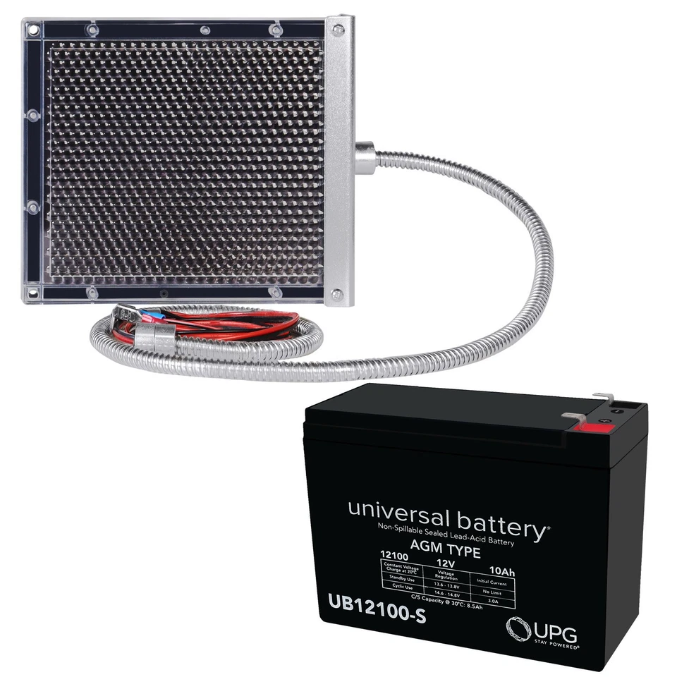 Batería UPG 12V 10AH SLA para X-Treme X-300 + Cargador de Panel Solar 12V Foto 1 de 4