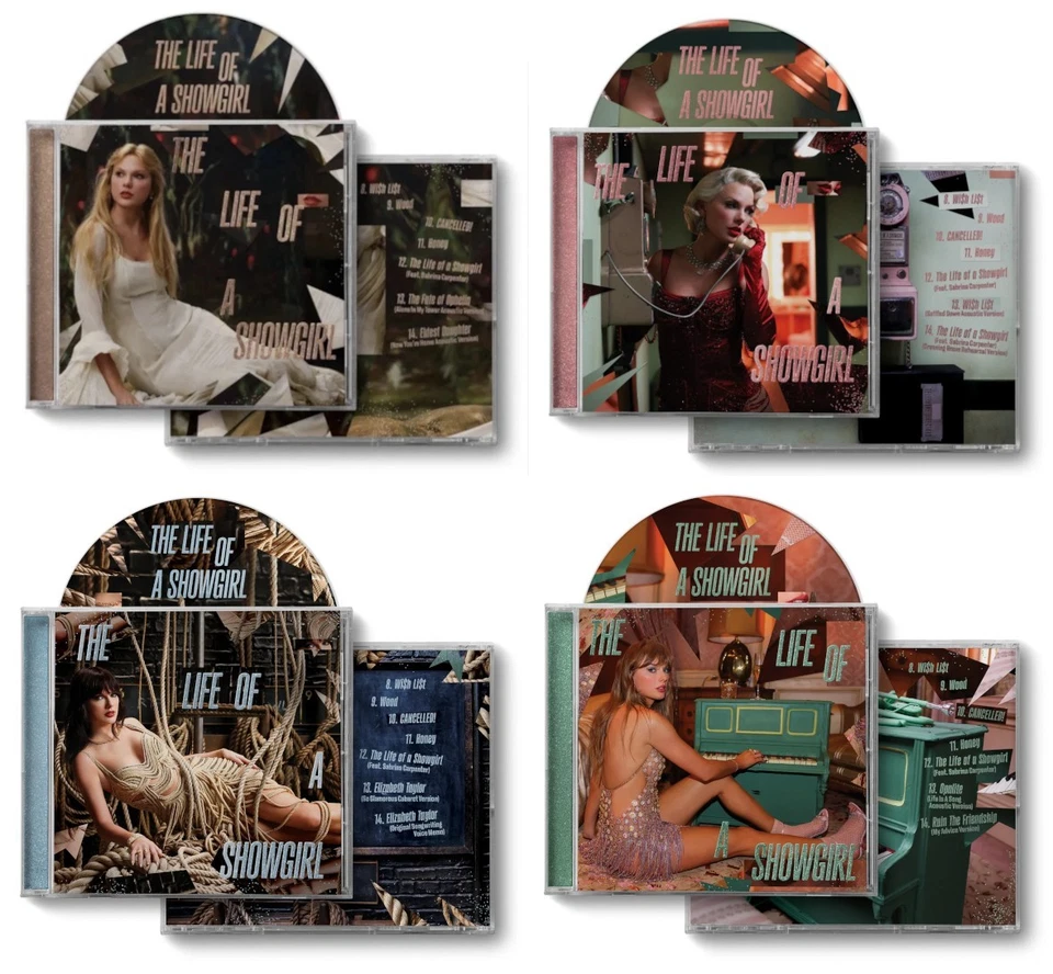 Taylor Swift - The Life of A Showgirl - Set of all 4 Bonus Track Acoustic CDs - Bild 1 von 1