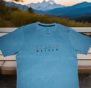 Travis Mathew Herren X-Large T-Shirt Himmelblau - Bild 1 von 12