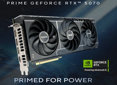 ASUS PRIME RTX 5070 OC 12GB GDDR7 GPU PRIME-RTX5070-O12G – Brand New No Box - Image 1 of 4