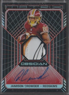 2018 OBSIDIAN - JAMISON CROWDER - AUTO / PATCH /5 - Image 1 of 2