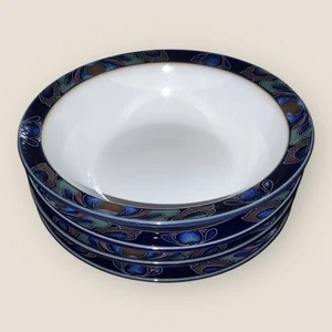 Denby Baroque 4x Cereal Soup Bowls 7” Art Nouveau Quality 2nd New Without Tag - Picture 1 of 9
