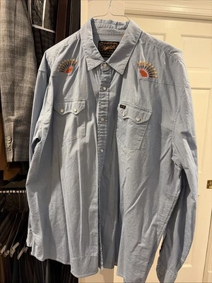 Howler Bros Men's Snapshirt Sawtooth Embroidered Suns Size 2XL - Image 1 of 4